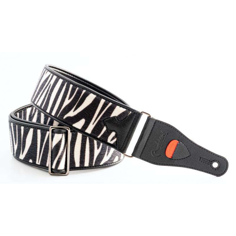 RightOn! Zebra vegan guitar strap
