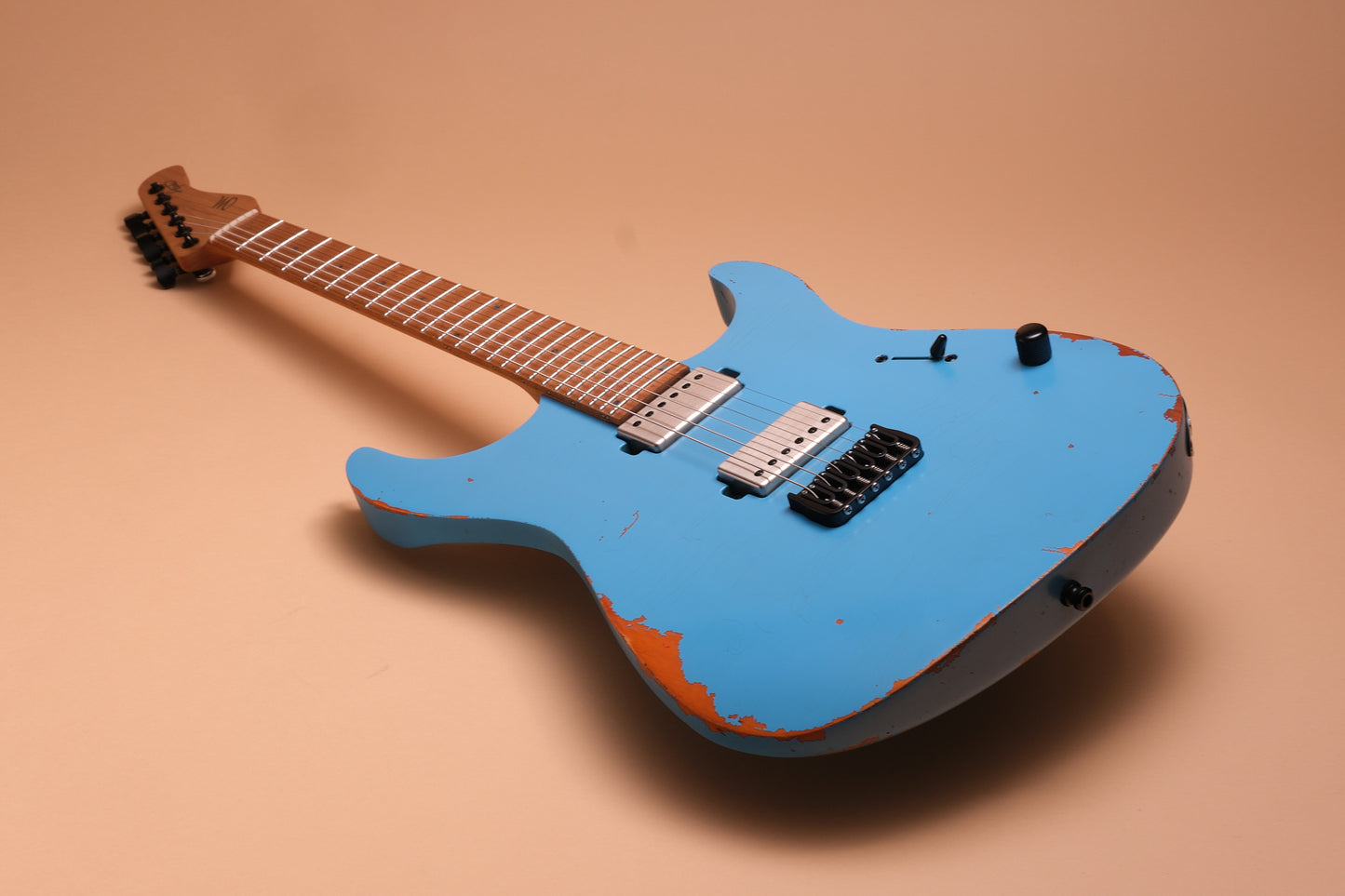 Mayones Aquila Aged S 6 - Monolith Daphne Blue Nitro (Aged)