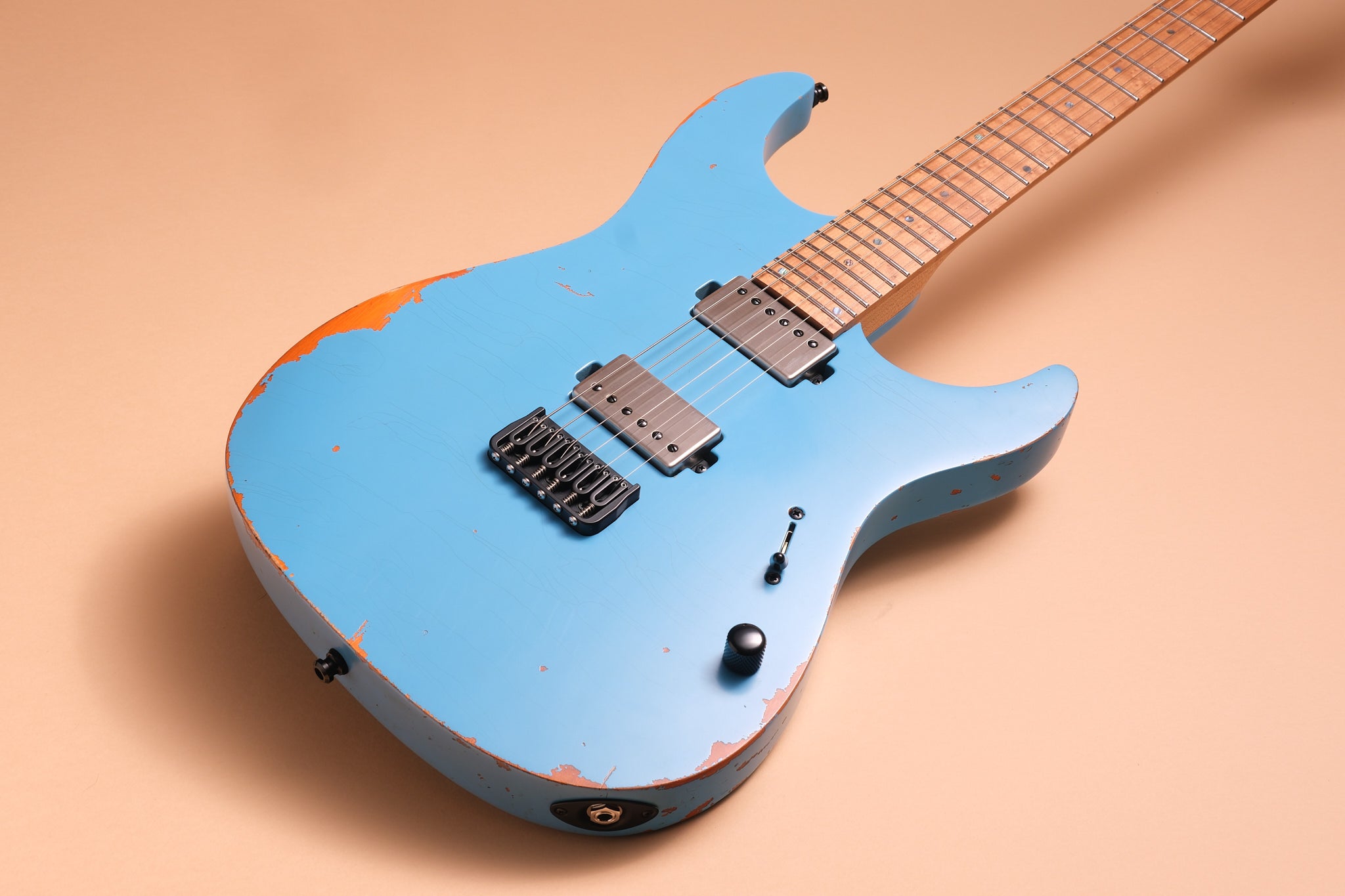 Mayones Aquila Aged S 6 - Monolith Daphne Blue Nitro (Aged)