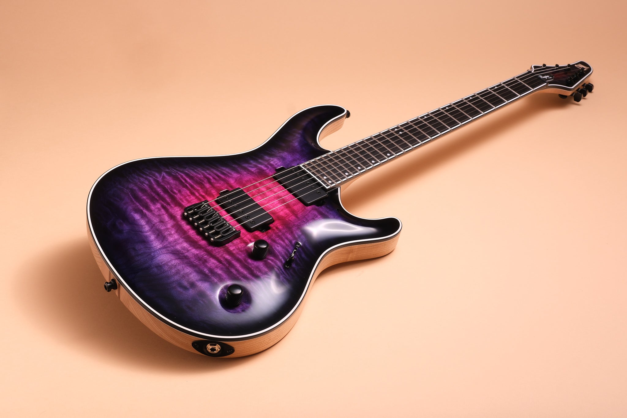 Mayones Regius Core 6 - Pink to Purple Synthwave Burst