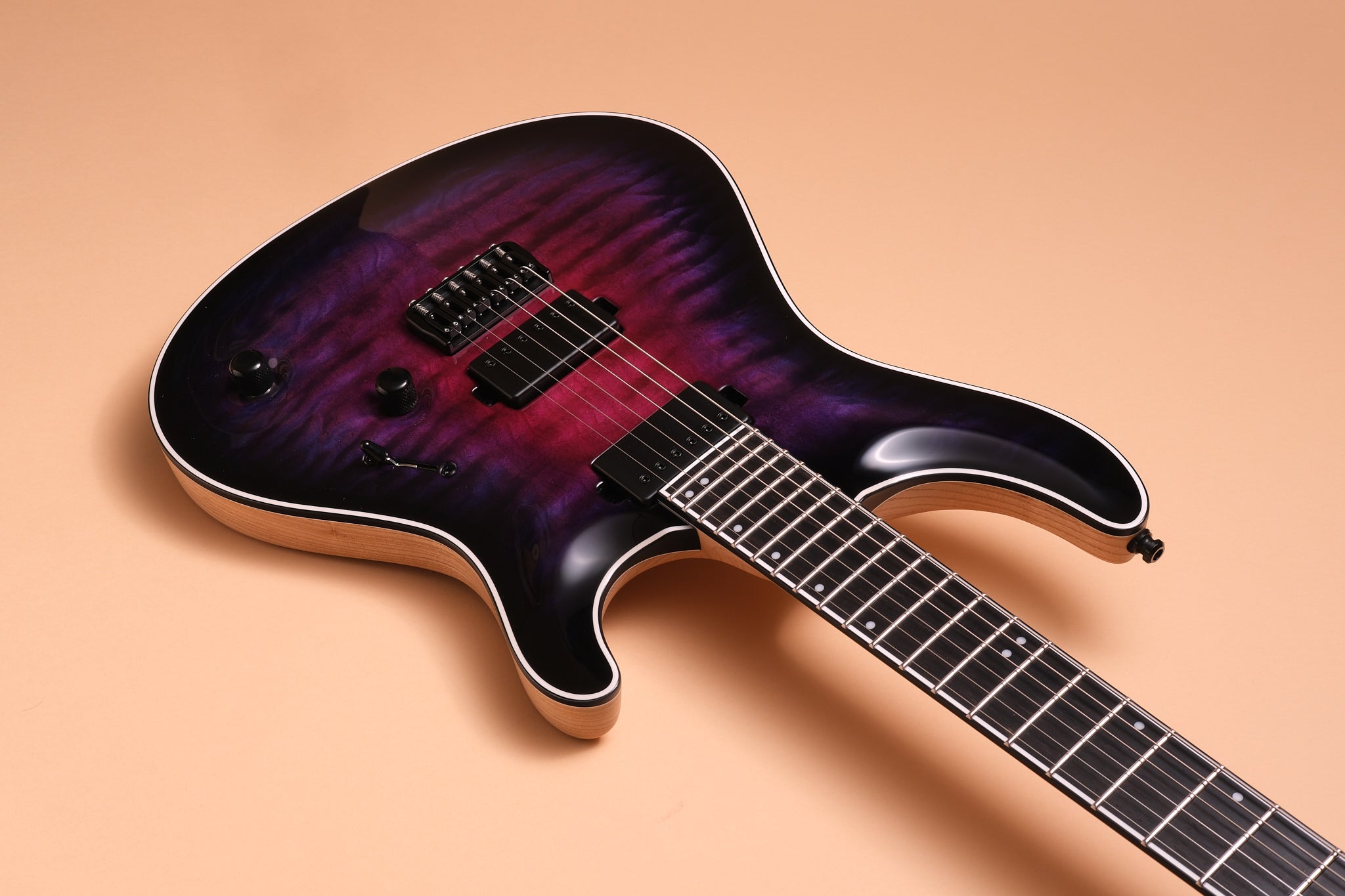 Mayones Regius Core 6 - Pink to Purple Synthwave Burst
