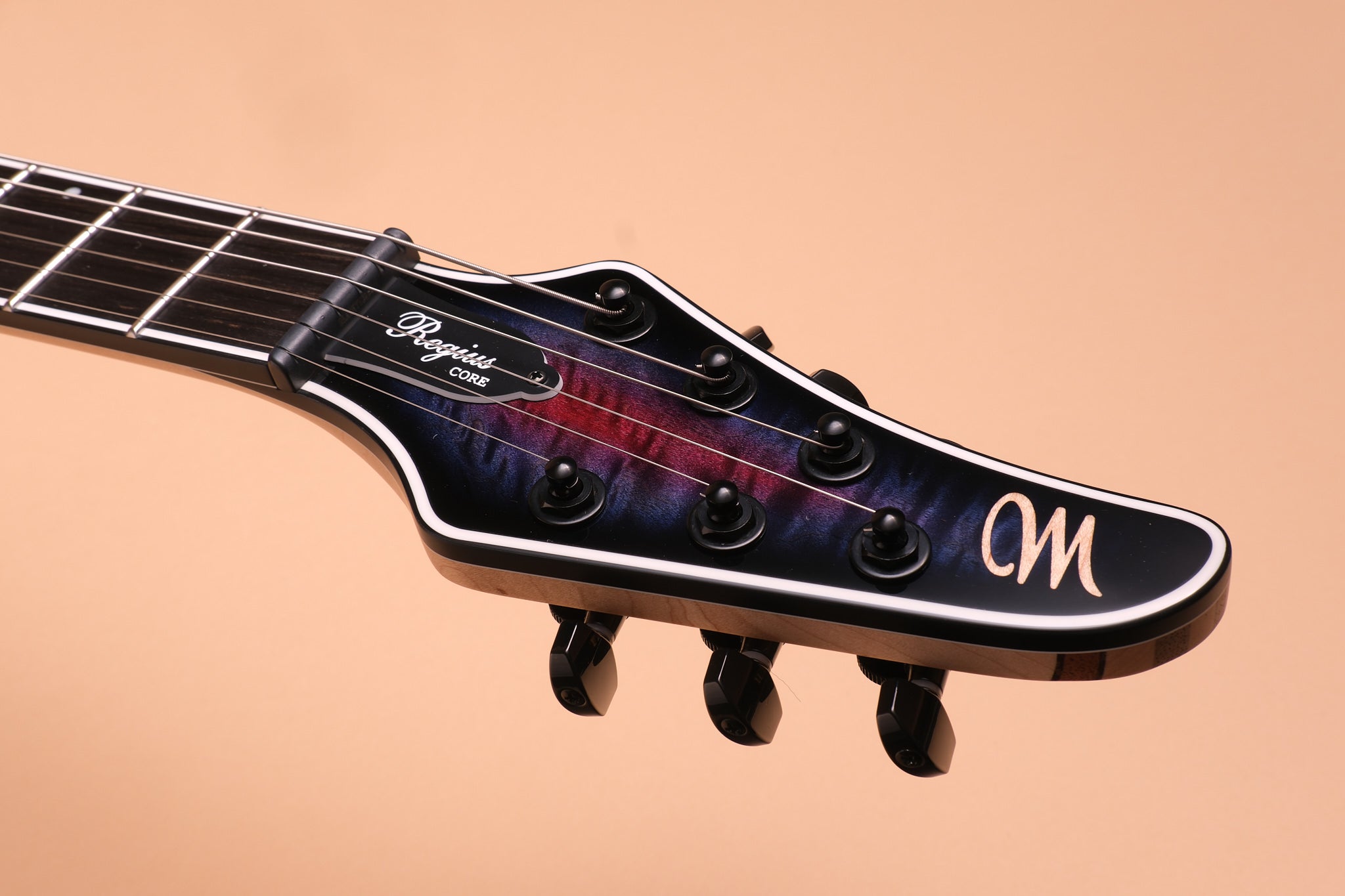 Mayones Regius Core 6 - Pink to Purple Synthwave Burst