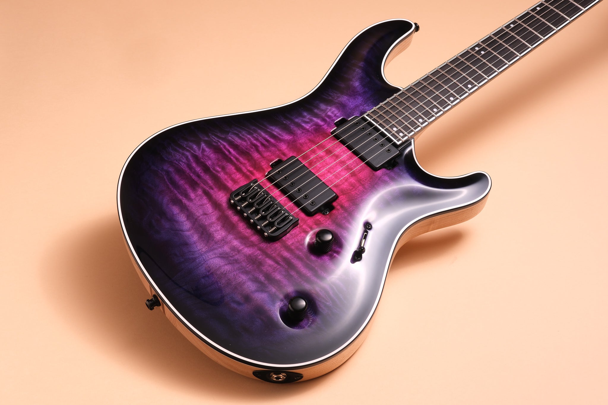 Mayones Regius Core 6 - Pink to Purple Synthwave Burst