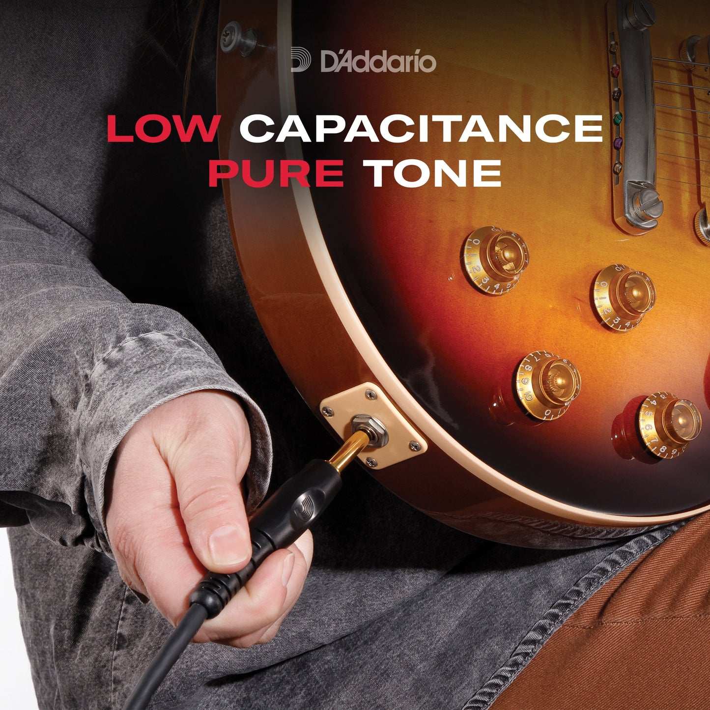 D’Addario Custom Series Instrument Cable - 6m / 20 ft