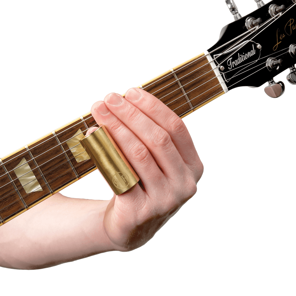 D'Addario Rich Robinson Brass Slide, satin brass finish