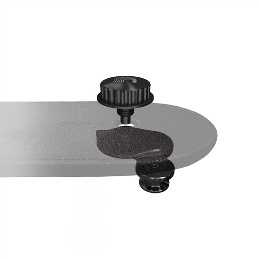 D'Addario Universal Strap Lock System black, hardware detail