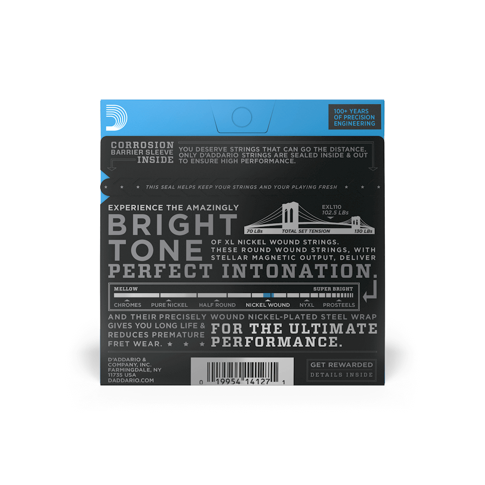 D'Addario EXL110 Nickel Wound, Regular Light, 10-46