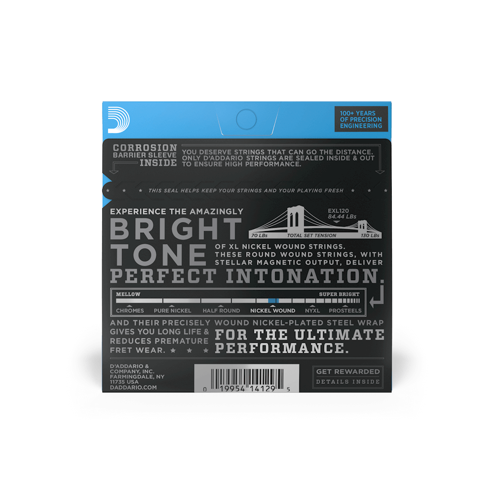 D'Addario EXL120 Nickel Wound, Super Light, 9-42