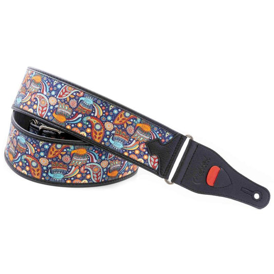 RightOn! Kashmir Blue guitar strap